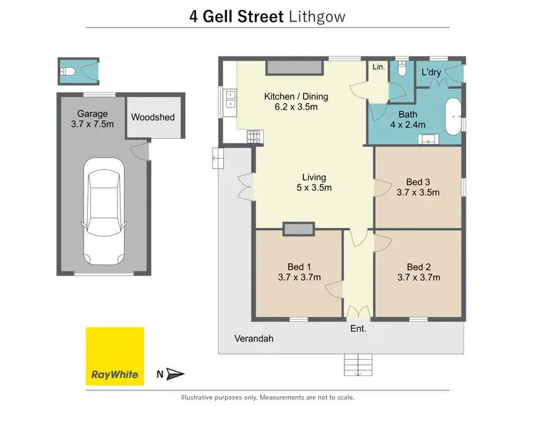 Floorplan of Homely house listing, 4 Gell Street, Lithgow NSW 2790