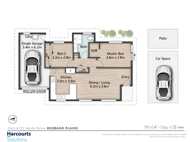 Floorplan of Homely townhouse listing, 4/21 Henty Drive, Redbank Plains QLD 4301