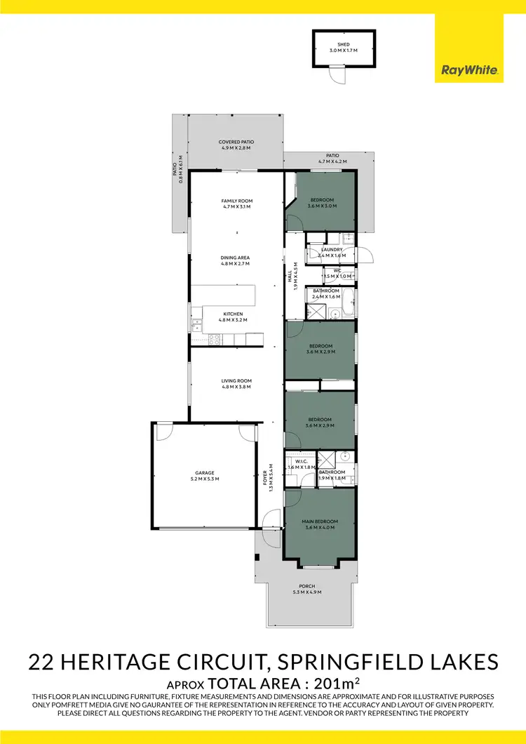 Floorplan of Homely house listing, 22 Heritage Circuit, Springfield Lakes QLD 4300