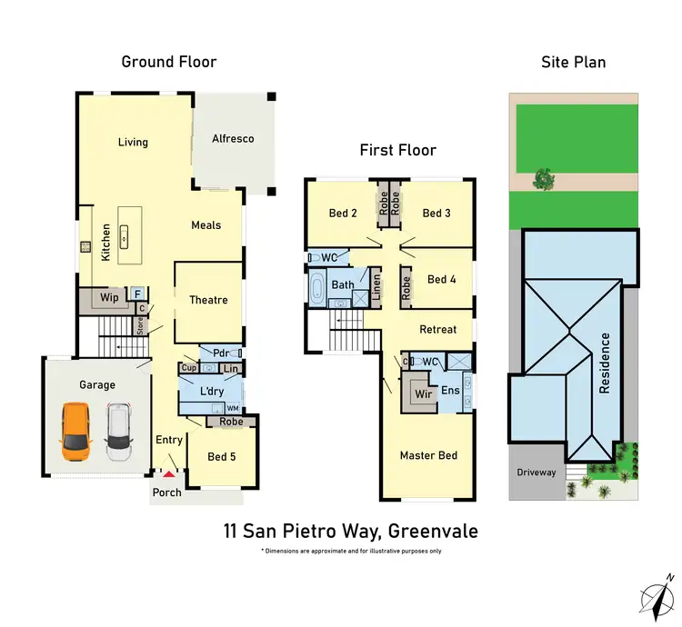 Floorplan of Homely house listing, 11 San Pietro Way, Greenvale VIC 3059