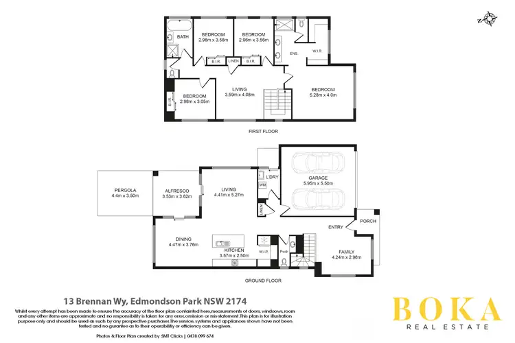 Floorplan of Homely house listing, 13 Brennan Way, Edmondson Park NSW 2174