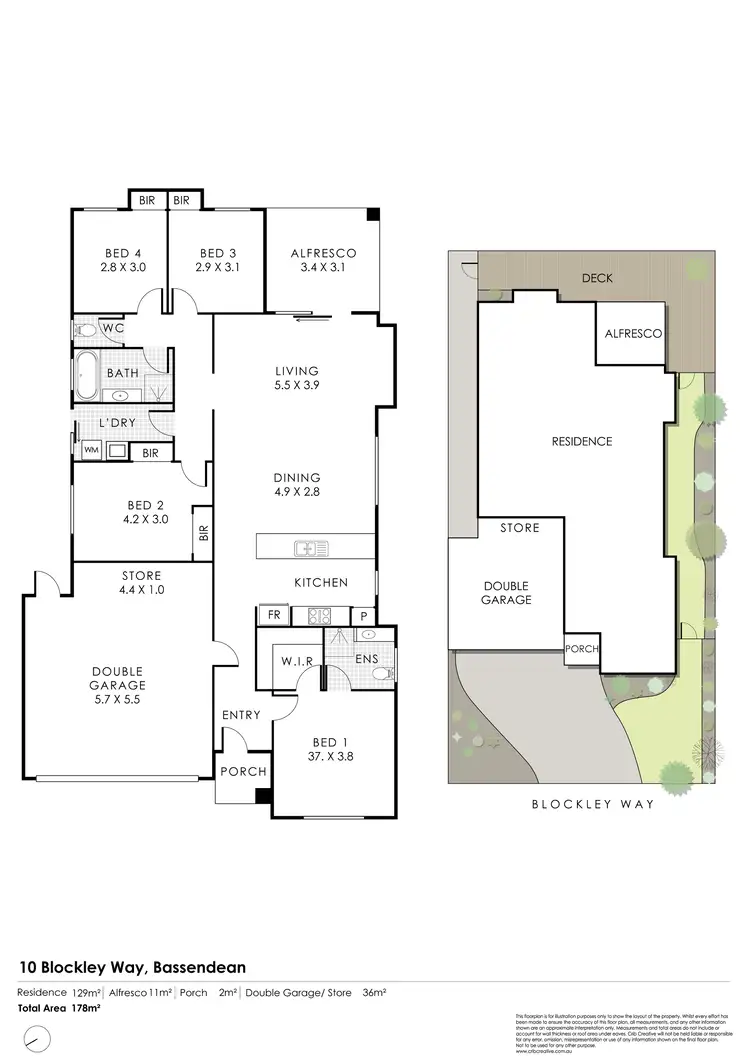 Floorplan of Homely house listing, 10 Blockley Way, Bassendean WA 6054