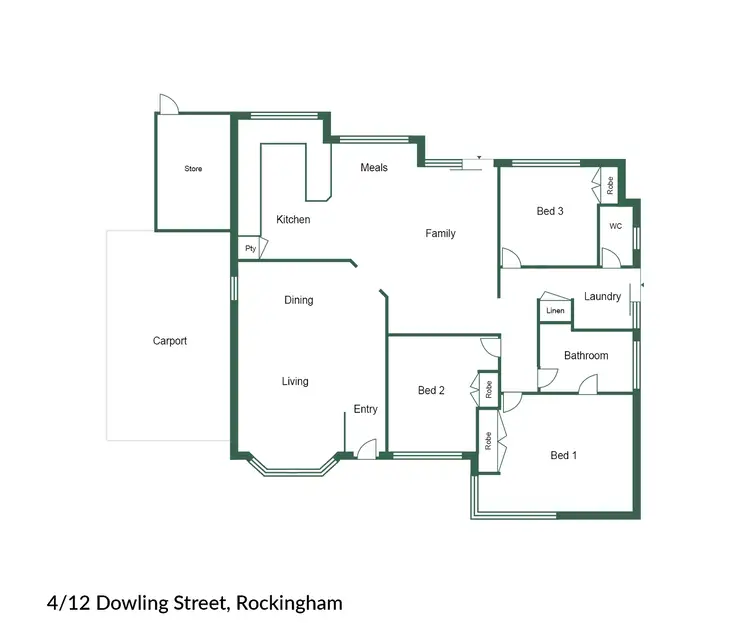 Floorplan of Homely house listing, 4/12 Dowling Street, Rockingham WA 6168