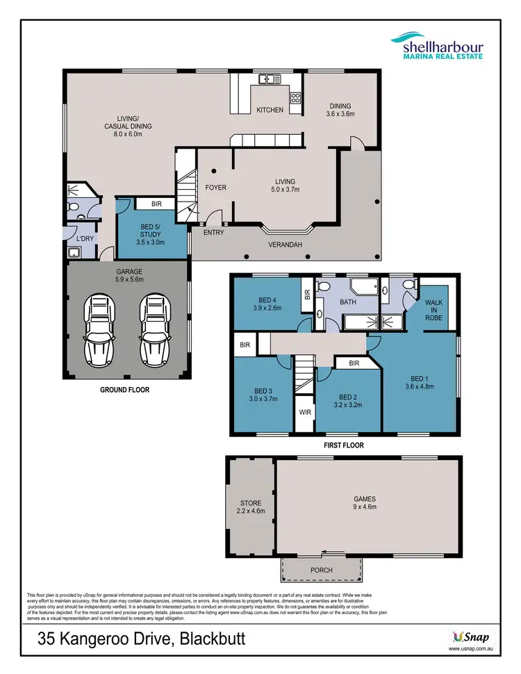 Floorplan of Homely house listing, 35 Kangaroo Drive, Blackbutt NSW 2529
