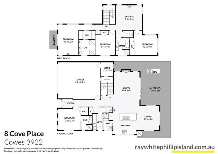 Floorplan of Homely house listing, 8 Cove Place, Cowes VIC 3922