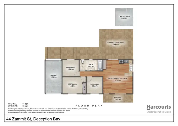 Floorplan of Homely house listing, 44 Zammit Street, Deception Bay QLD 4508