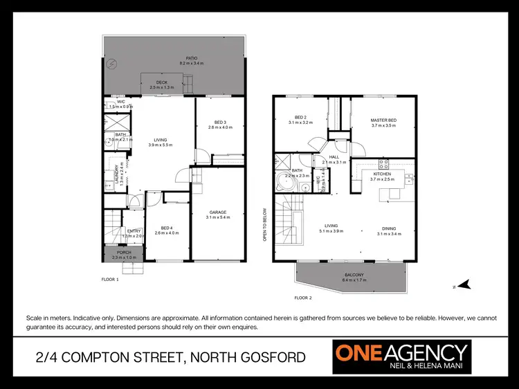 Floorplan of Homely townhouse listing, 2/4 Compton Street, North Gosford NSW 2250