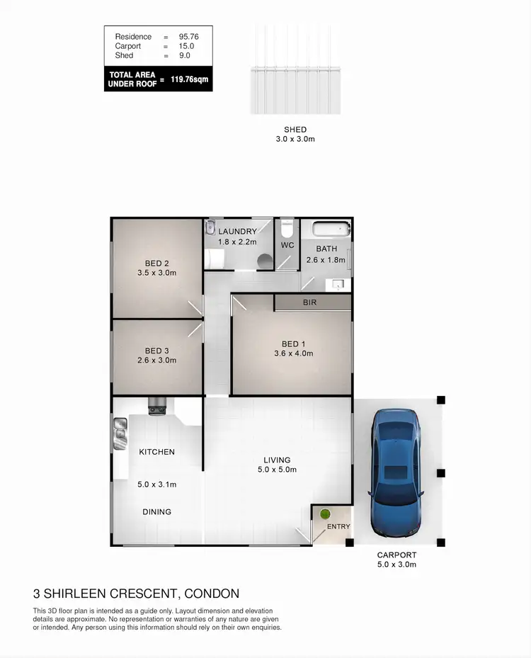 Floorplan of Homely house listing, 3 Shirleen Crescent, Condon QLD 4815