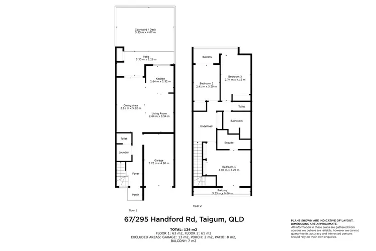 Floorplan of Homely townhouse listing, 67/295 Handford Road, Taigum QLD 4018