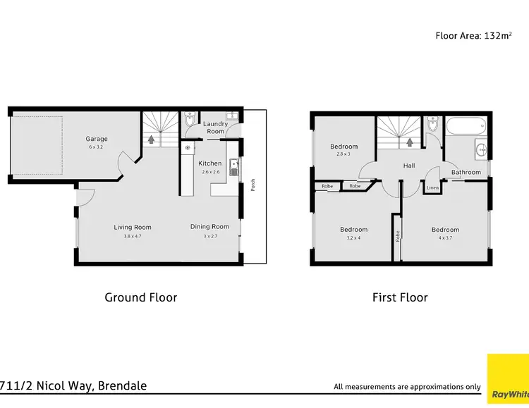 Floorplan of Homely townhouse listing, 711/2 Nicol Way, Brendale QLD 4500