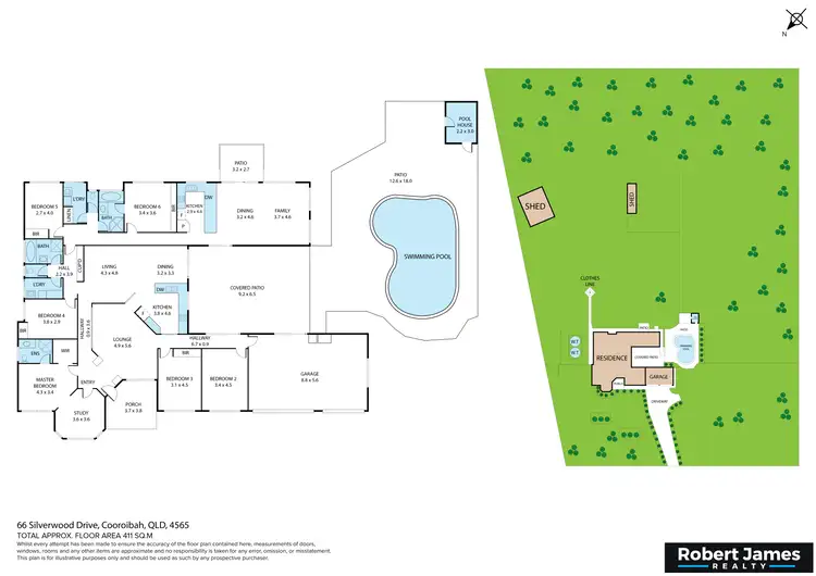 Floorplan of Homely rural property listing, 66 Silverwood Drive, Cooroibah QLD 4565