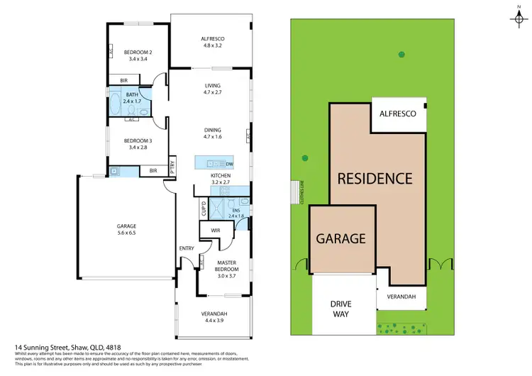 Floorplan of Homely house listing, 14 Sunning Street, Shaw QLD 4818