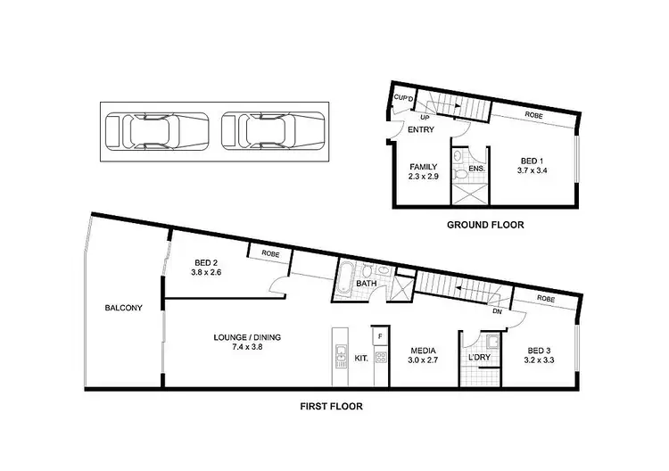 Floorplan of Homely apartment listing, 1508/43-45 Wilson Street, Botany NSW 2019