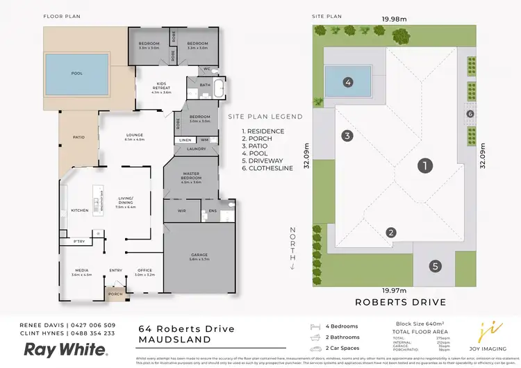 Floorplan of Homely house listing, 64 Roberts Drive, Maudsland QLD 4210