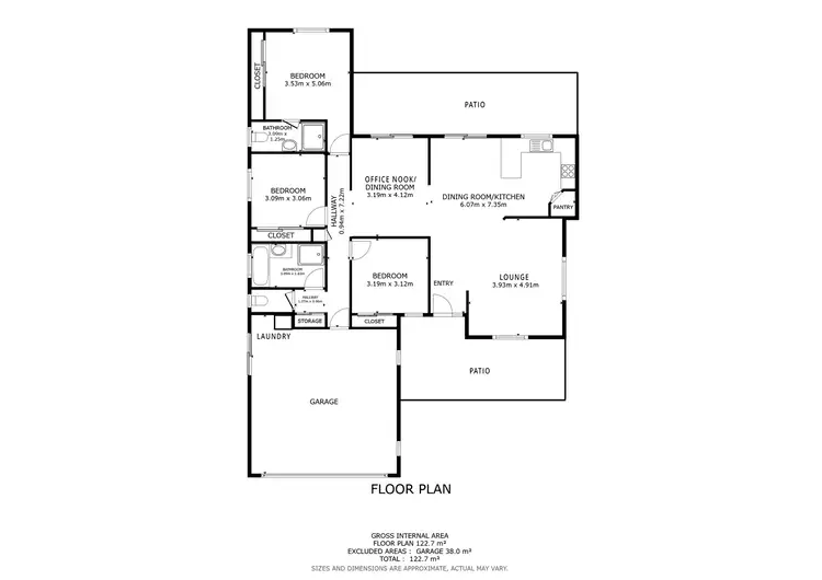 Floorplan of Homely house listing, 22 Picadilly Circuit, Urraween QLD 4655