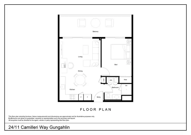 Floorplan of Homely apartment listing, 24/11 Camilleri Way, Gungahlin ACT 2912