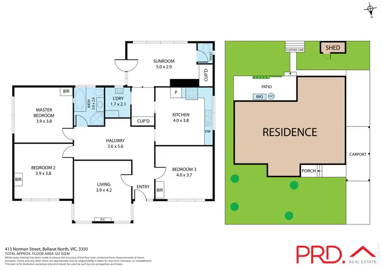 Floorplan of Homely house listing, 413 Norman Street, Ballarat North VIC 3350