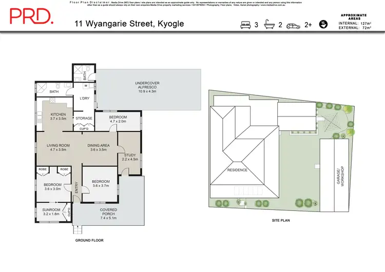 Floorplan of Homely house listing, 11 Wyangarie Street, Kyogle NSW 2474