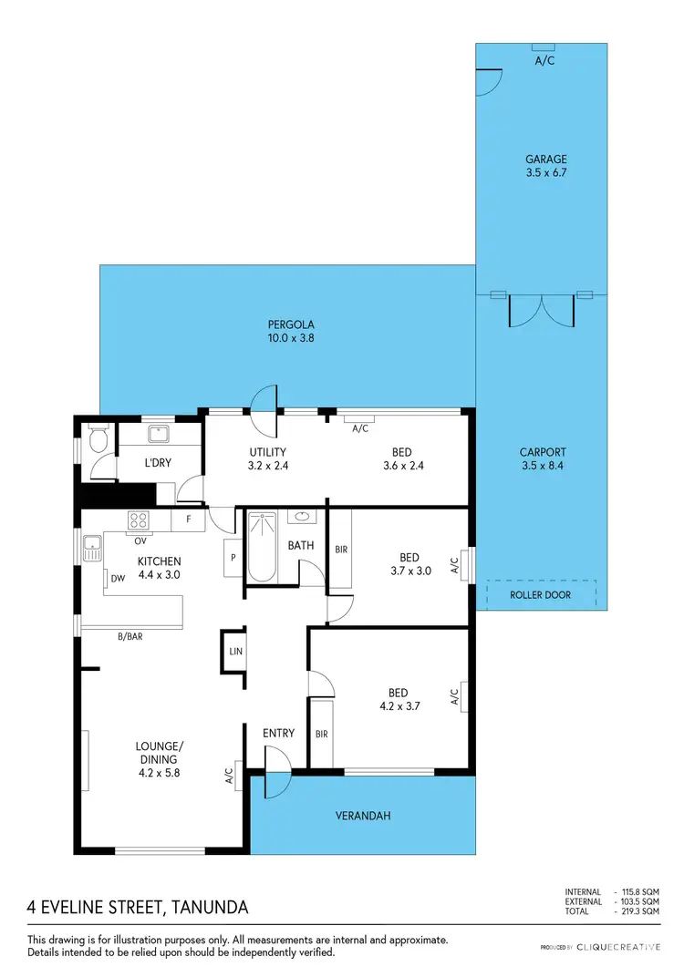 Floorplan of Homely house listing, 4 Eveline Street, Tanunda SA 5352