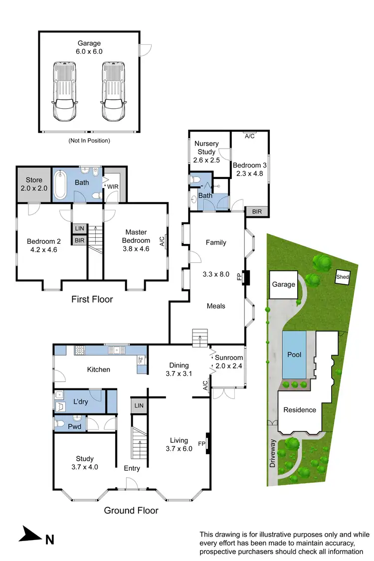 Floorplan of Homely house listing, 43 Brandon Park Drive, Wheelers Hill VIC 3150
