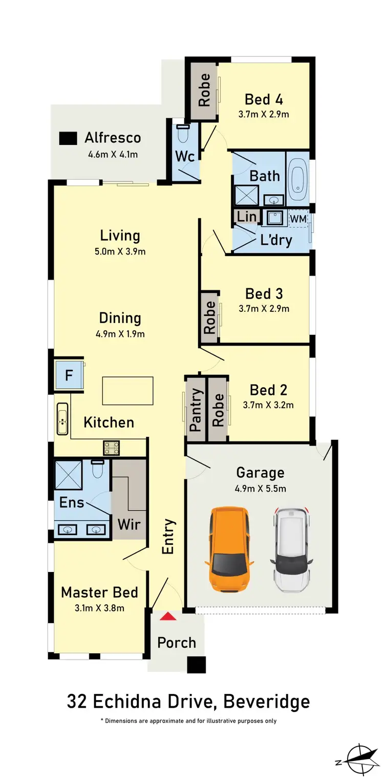 Floorplan of Homely house listing, 32 Echidna Drive, Beveridge VIC 3753