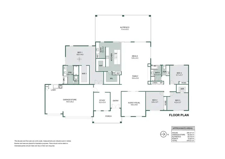 Floorplan of Homely house listing, 333 Hasluck Circuit, North Dandalup WA 6207