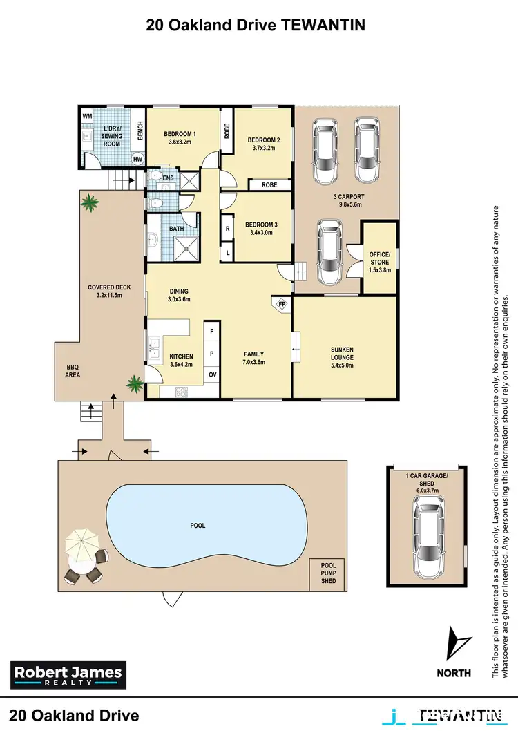 Floorplan of Homely house listing, 20 Oakland Drive, Tewantin QLD 4565