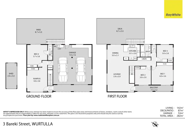 Floorplan of Homely house listing, 3 Bareki Street, Wurtulla QLD 4575