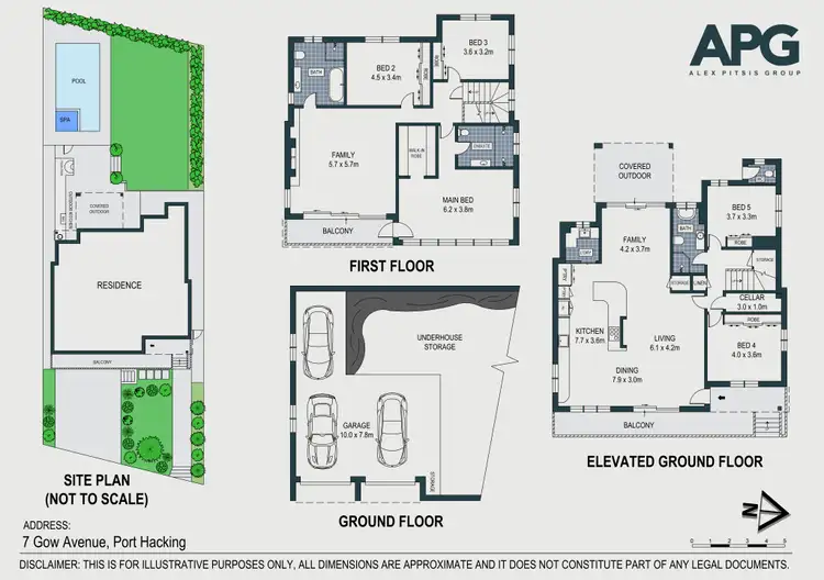 Floorplan of Homely other listing, 7 Gow Avenue, Port Hacking NSW 2229