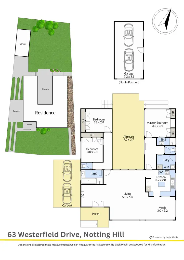 Floorplan of Homely house listing, 63 Westerfield Drive, Notting Hill VIC 3168