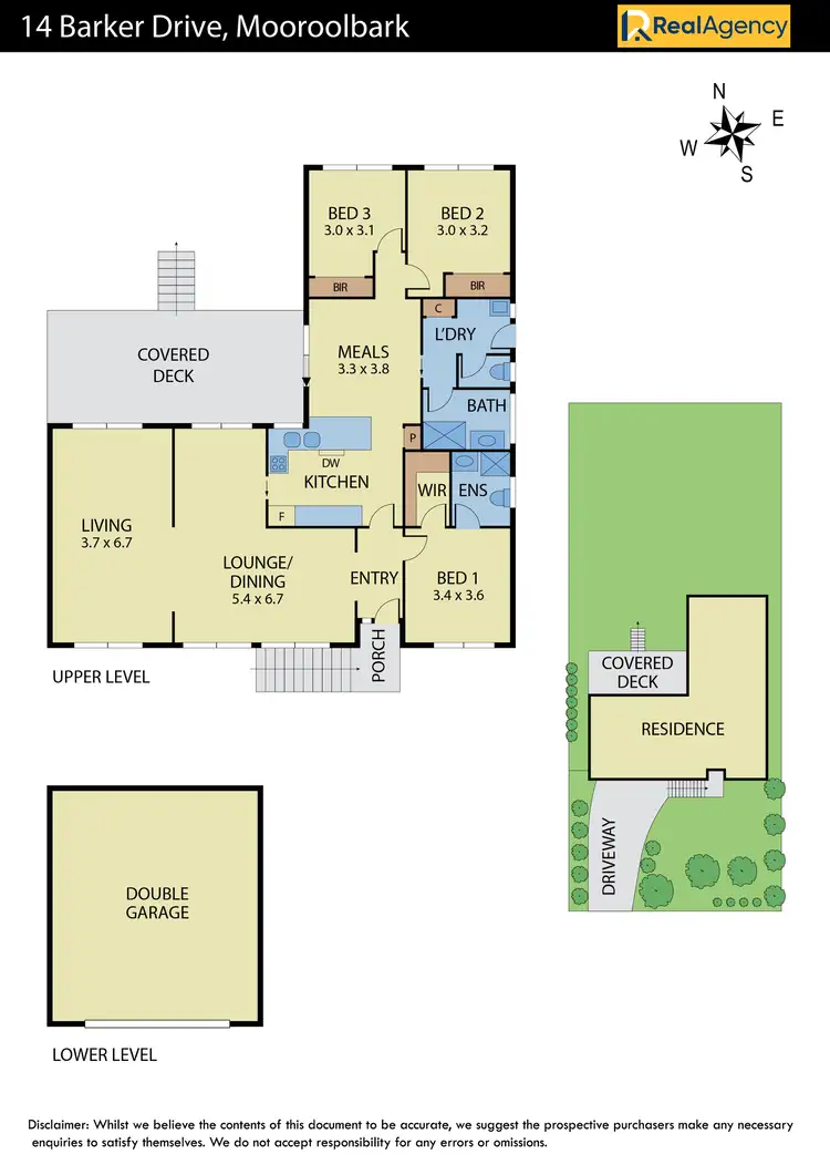 Floorplan of Homely house listing, 14 Barker Drive, Mooroolbark VIC 3138