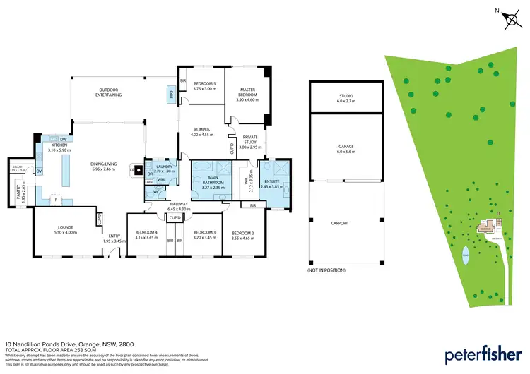 Floorplan of Homely house listing, 10 Nandillion Ponds Drive, Orange NSW 2800