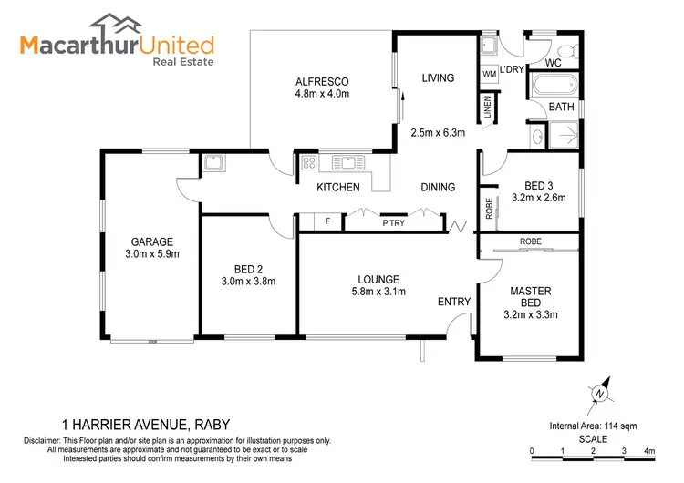 Floorplan of Homely house listing, 1 Harrier Avenue, Raby NSW 2566