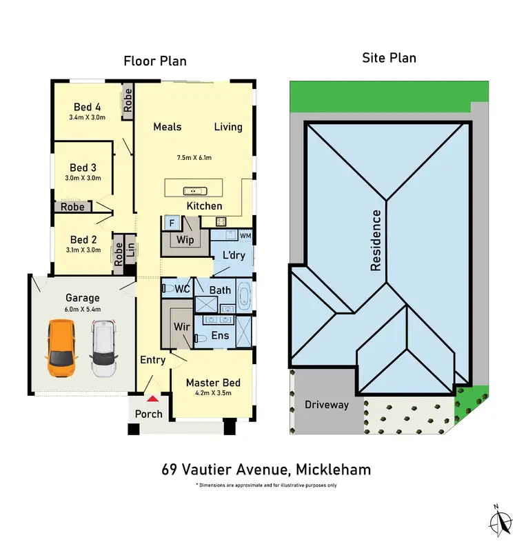 Floorplan of Homely house listing, 69 Vautier Avenue, Mickleham VIC 3064
