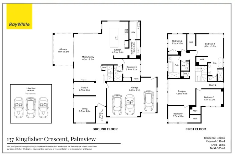 Floorplan of Homely house listing, 137 Kingfisher Crescent, Palmview QLD 4553