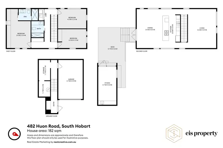Floorplan of Homely house listing, 482 Huon Road, South Hobart TAS 7004
