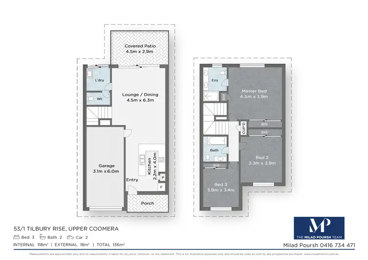 Floorplan of Homely house listing, 53/1 Tilbury Rise, Upper Coomera QLD 4209