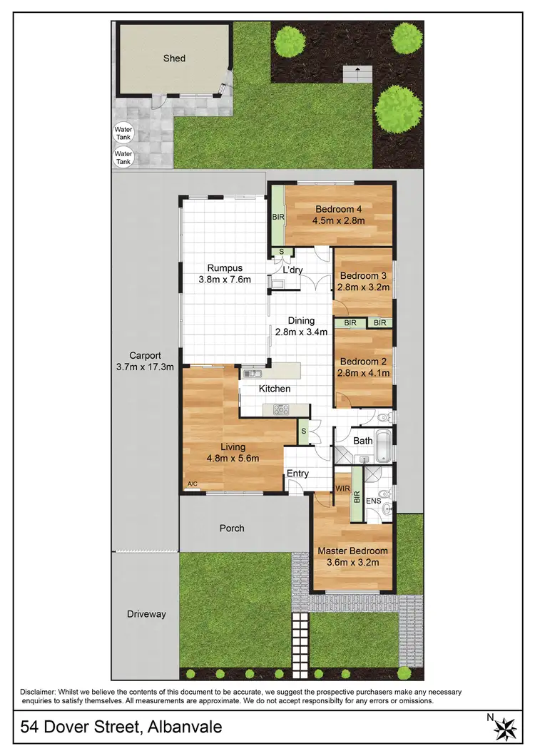 Floorplan of Homely house listing, 54 Dover Street, Albanvale VIC 3021