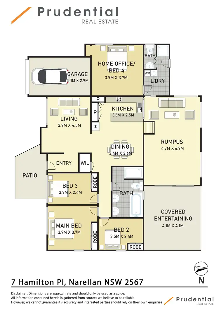 Floorplan of Homely house listing, 7 Hamilton Place, Narellan NSW 2567