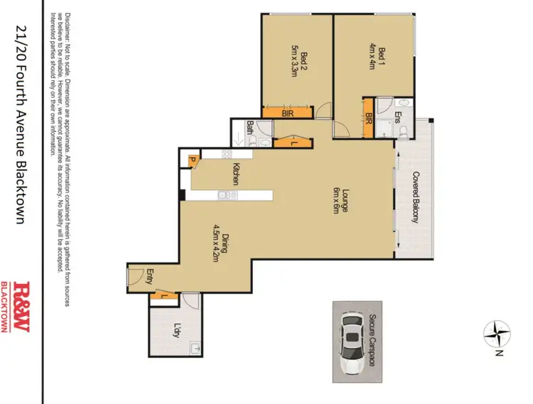 Floorplan of Homely unit listing, 21/20-22 Fourth Avenue, Blacktown NSW 2148