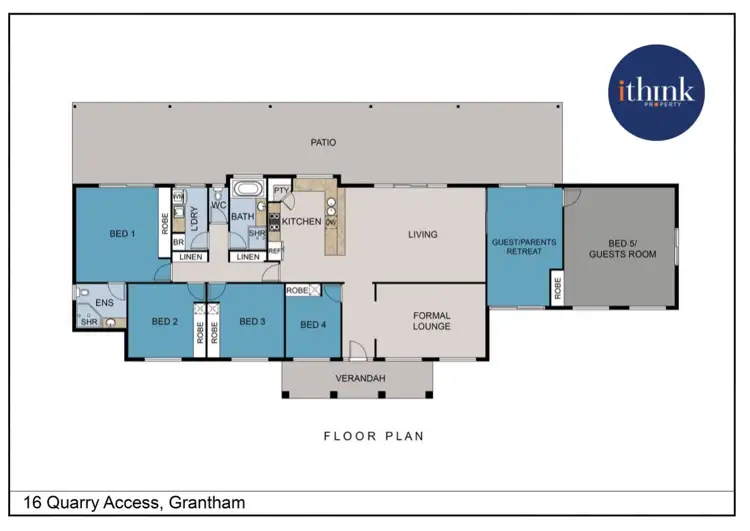 Floorplan of Homely rural property listing, 16 Quarry Access, Grantham QLD 4347