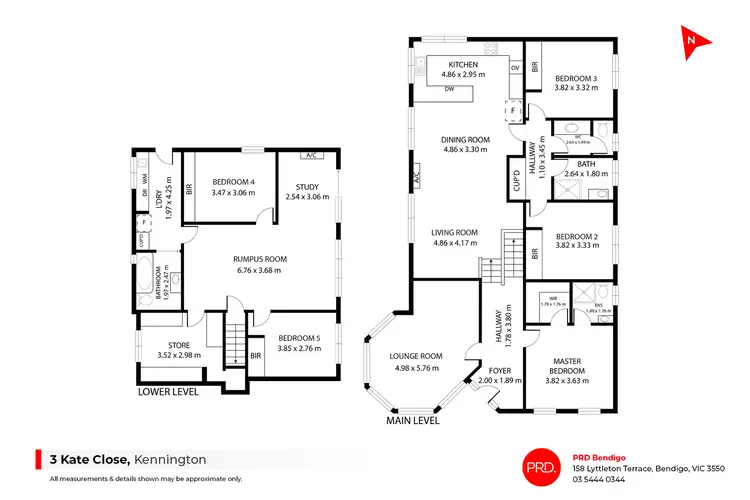 Floorplan of Homely house listing, 3 Kate Close, Kennington VIC 3550