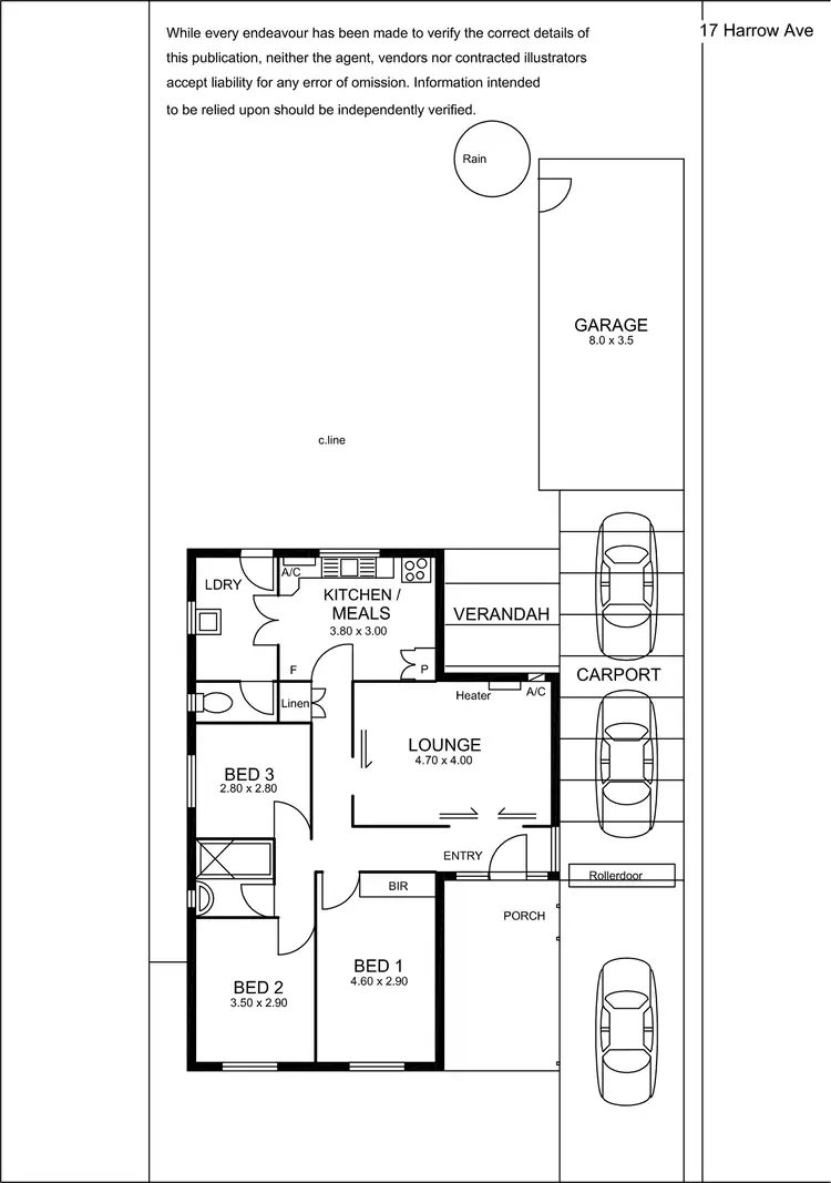 Floorplan of Homely house listing, 17 Harrow Avenue, Magill SA 5072