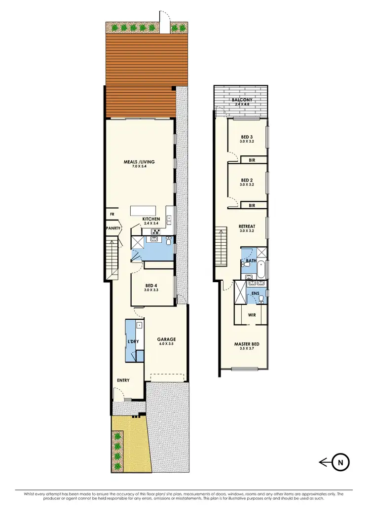Floorplan of Homely townhouse listing, 78 Graham Street, Newport VIC 3015
