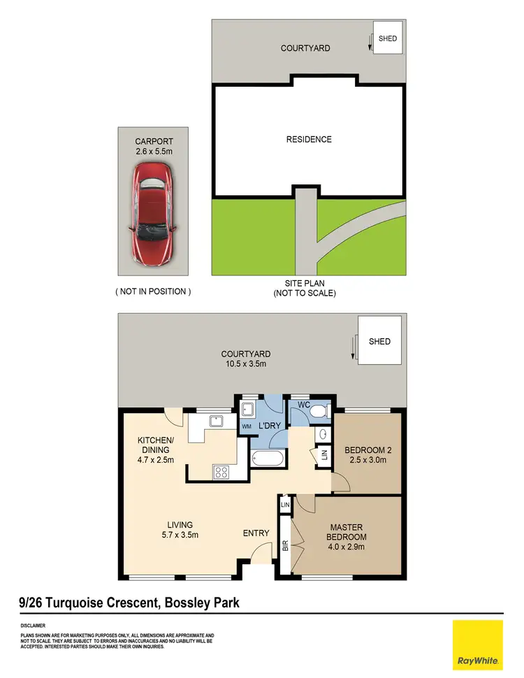 Floorplan of Homely villa listing, 9/26 Turquoise Crescent, Bossley Park NSW 2176