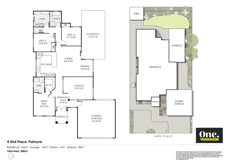 Floorplan of Homely house listing, 4 Hird Place, Palmyra WA 6157