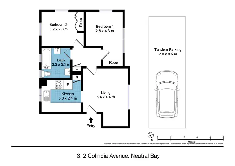 Floorplan of Homely apartment listing, 3/2 Colindia Avenue, Neutral Bay NSW 2089