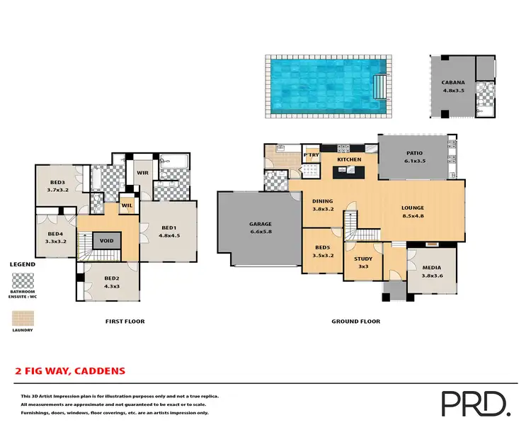 Floorplan of Homely house listing, 2 Fig Way, Caddens NSW 2747