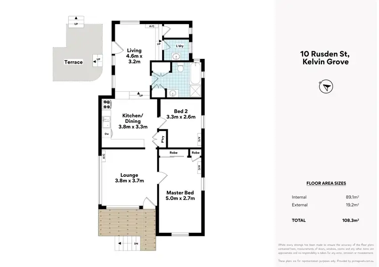 Floorplan of Homely house listing, 10 Rusden Street, Kelvin Grove QLD 4059