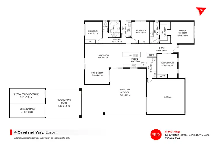 Floorplan of Homely house listing, 4 Overland Way, Epsom VIC 3551